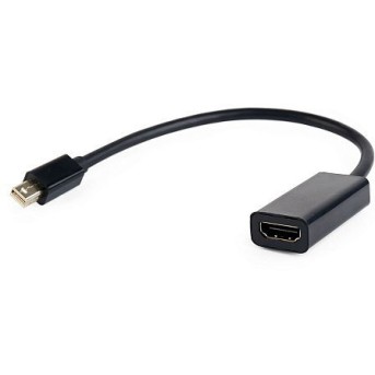 Переходник miniDisplayPort - HDMI, Cablexpert A-mDPM-HDMIF-02, 20M/<wbr>19F, кабель 15см, черный, пакет - Metoo (1)