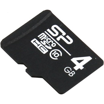 Карта памяти microSD 4Gb Silicon Power SP004GbSTH010V10 - Metoo (1)