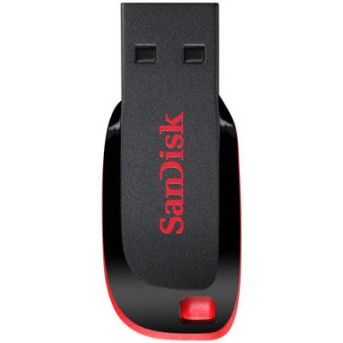 USB флешка 8Gb SanDisk SDCZ50-008G-B35 Черная-красная - Metoo (1)
