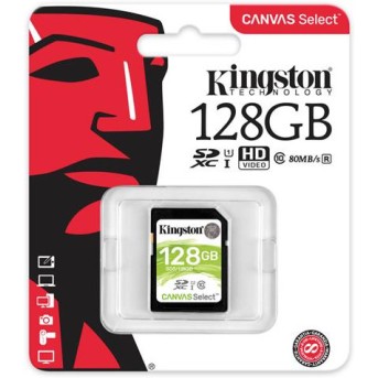 Карта памяти SD 128GB Class 10 U1 Kingston SDS/<wbr>128GB - Metoo (1)