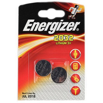 Элемент питания Energizer CR2032 2 штуки в блистере - Metoo (1)