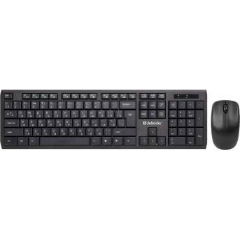 Комплект беспроводной клавиатура+мышь Defender Harvard C-945 RU черный - Metoo (1)