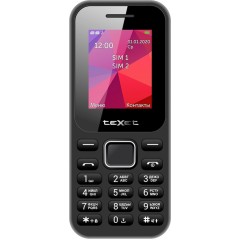 Мобильный телефон Texet TM-122 черный