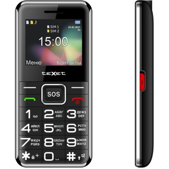 Мобильный телефон Texet TM-319 черный - Metoo (1)