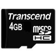 Карта памяти microSD 4Gb Transcend TS4GUSDC4