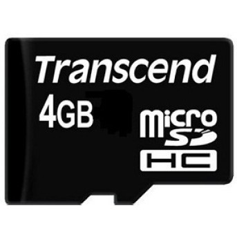 Карта памяти microSD 4Gb Transcend TS4GUSDC4 - Metoo (1)