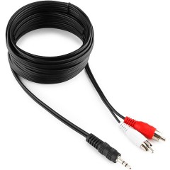 Аудио-кабель Jack 3.5 - 2xRCA 5м