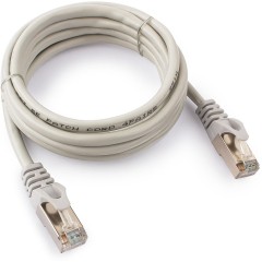 Патч-корд FTP Cablexpert PP22-2m кат.5e, 2м, литой, многожильный (серый)