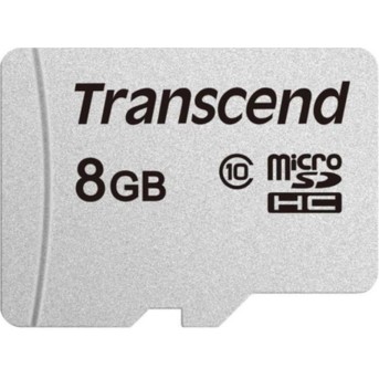 Карта памяти MicroSD 8GB Class 10 Transcend TS8GUSD300S - Metoo (1)