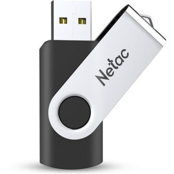 USB Флеш 64GB 3.0 Netac U505/<wbr>64GB черный-серебро - Metoo (1)