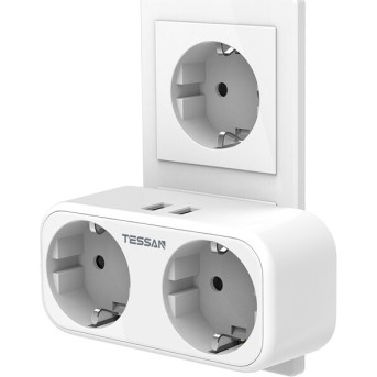 Сетевой фильтр Tessan TS-321-DE белый - Metoo (1)