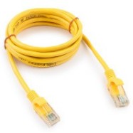 Патч-корд UTP Cablexpert PP12-2M/Y кат.5e 2м Литой Многожильный Желтый