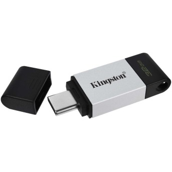 USB Флеш 64GB 3.0 Kingston DT80/<wbr>64GB металл - Metoo (1)