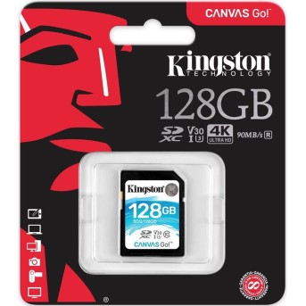 Карта памяти SD 128GB Class 10 U3 Kingston SDG/<wbr>128GB - Metoo (1)