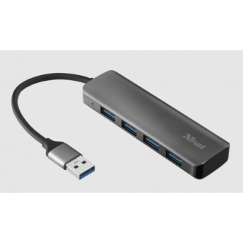 Разветвитель Trust Dalyx 4 in 1 USB 3.2 серый - Metoo (1)
