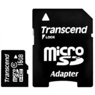Карта памяти microSD 16Gb Transcend TS16GUSDHC10