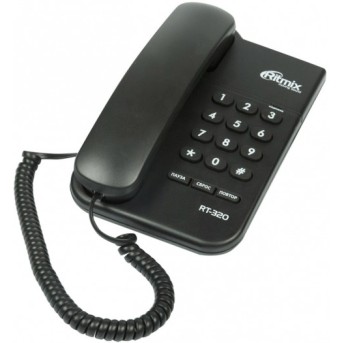 Телефон проводной Ritmix RT-320 черный - Metoo (1)