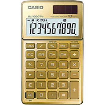 Калькулятор карманный CASIO SL-1000TW-GD-S-EH - Metoo (1)