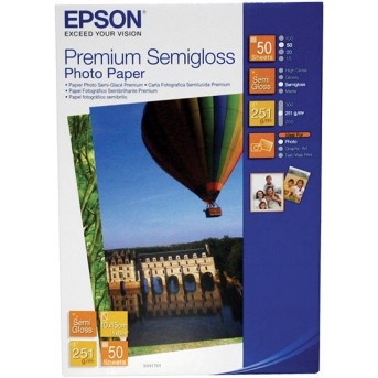 Фотобумага 10х15 Epson C13S041765 50 Л. 260 Г/<wbr>М2 Premium Semigloss Paper - Metoo (1)