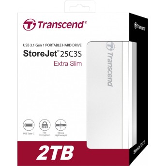 Внешний жесткий диск 2,5 2TB Transcend TS2TSJ25C3S Type C - Metoo (1)