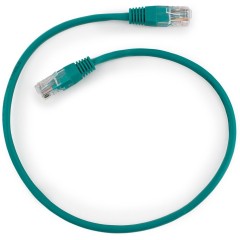 Патч-корд UTP Cablexpert PP12-0.5M/<wbr>G кат.5e, 0.5м, литой, многожильный (зелёный)