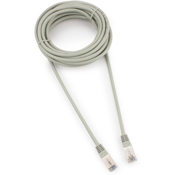 Патч-корд FTP Cablexpert PP22-5m кат.5e, 5м, литой, многожильный (серый) - Metoo (1)