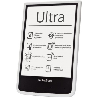 Электронная книга PocketBook PB650-W-CIS Белая - Metoo (1)