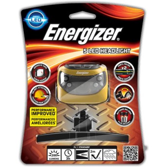 Фонарь налобный Energizer 5 Led 3x AAA - Metoo (1)