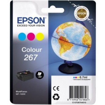Картридж Epson C13T26704010 Tri-colour Ink for WorkForce WF-100W - Metoo (1)