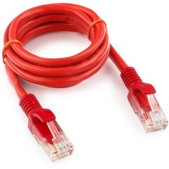 Патч-корд UTP Cablexpert PP12-1M/<wbr>R кат.5e, 1м, литой, многожильный (красный)