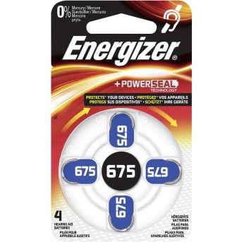 Элемент питания Energizer Zinc Air 675 4 штуки в упаковке - Metoo (1)