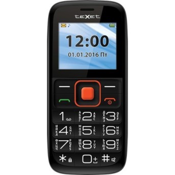 Мобильный телефон teXet TM-B117 Черно-оранжевый - Metoo (1)