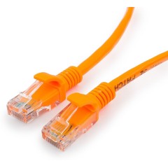 Патч-корд UTP Cablexpert PP12-0.5M/<wbr>O кат. 5e, 0.5м, литой, многожильный (оранжевый)