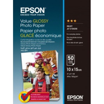 Фотобумага 10x15 Epson C13S400038 Value Glossy Photo Paper 50 sheet - Metoo (1)