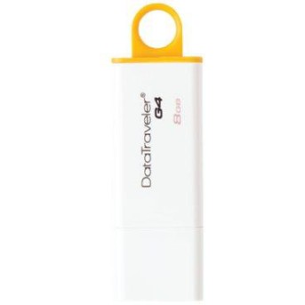 USB флешка 8Gb Kingston DTIG4/<wbr>8GB Белая - Metoo (1)