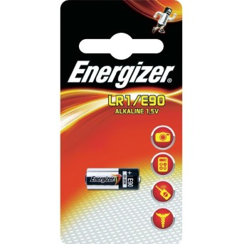 Элемент питания Energizer батарейка алкалиновая LR1/<wbr>E90 FSB 1 1шт - Metoo (1)
