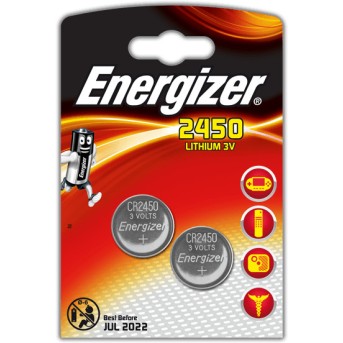 Элемент питания Energizer CR2450 2 штуки в блистере - Metoo (1)