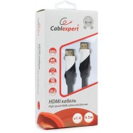 Кабель HDMI Cablexpert, серия Silver, длина 4,5 м, v1.4, M/M, позол.разъемы, коробка