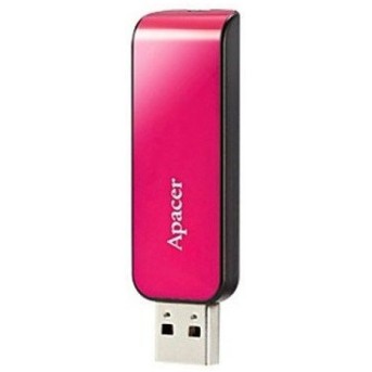 USB флешка 16Gb 2.0 ApAcer AP16GAH334P-1 Розовая - Metoo (1)