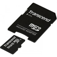 Карта памяти microSD 64Gb Transcend TS64GUSDXC10