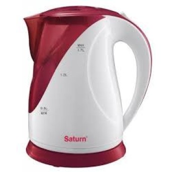 Электрический чайник Saturn ST-EK8014 бело-красный - Metoo (1)
