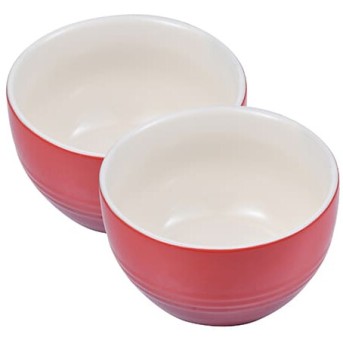 Набор посуды Bergner Classique BG BG-10232-RD (2 чаши) красный - Metoo (1)