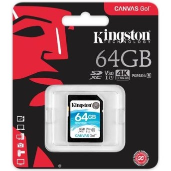 Карта памяти SD 64GB Class 10 U3 Kingston SDG/<wbr>64GB - Metoo (1)