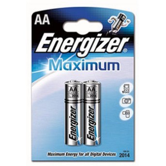 Элемент питания Energizer MAXIMUM LR6 AA Alkaline 2 штуки в блистере - Metoo (1)