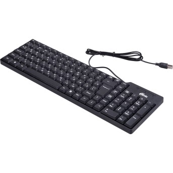 Клавиатура проводная Ritmix RKB-100 черный - Metoo (1)