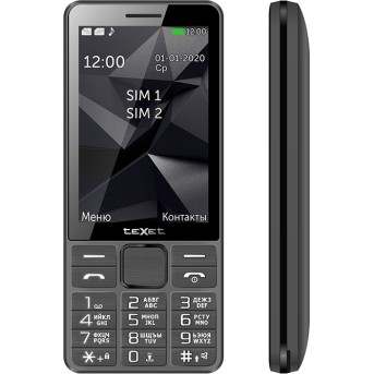 Мобильный телефон Texet TM-D324 серый - Metoo (1)
