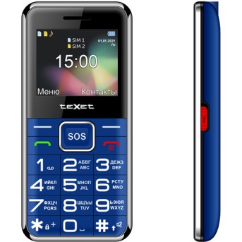 Мобильный телефон Texet TM-319 синий - Metoo (1)