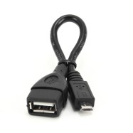 Кабель USB 2.0 OTG Cablexpert A-OTG-AFBM-001 USBAF/MicroBM 0.15м