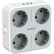 Сетевой фильтр Tessan TS-302-DE серый