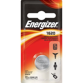 Элемент питания Energizer CR1620 1 штука в блистере - Metoo (1)